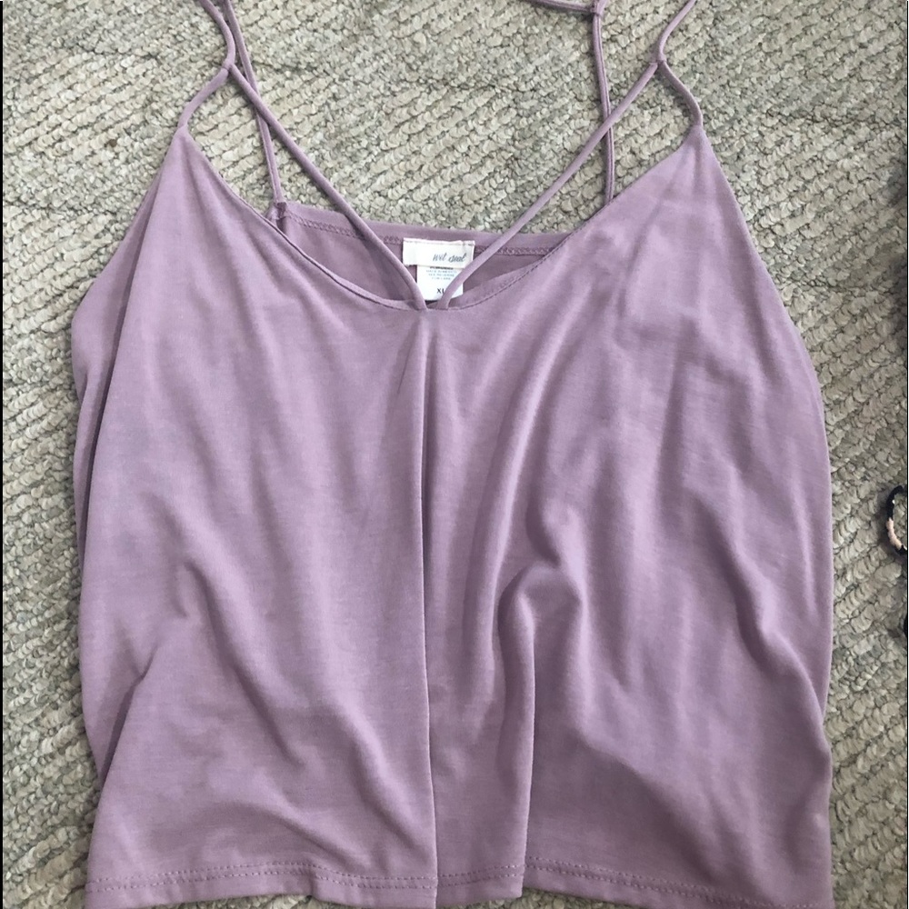 Loose fitting spaghetti strapped top